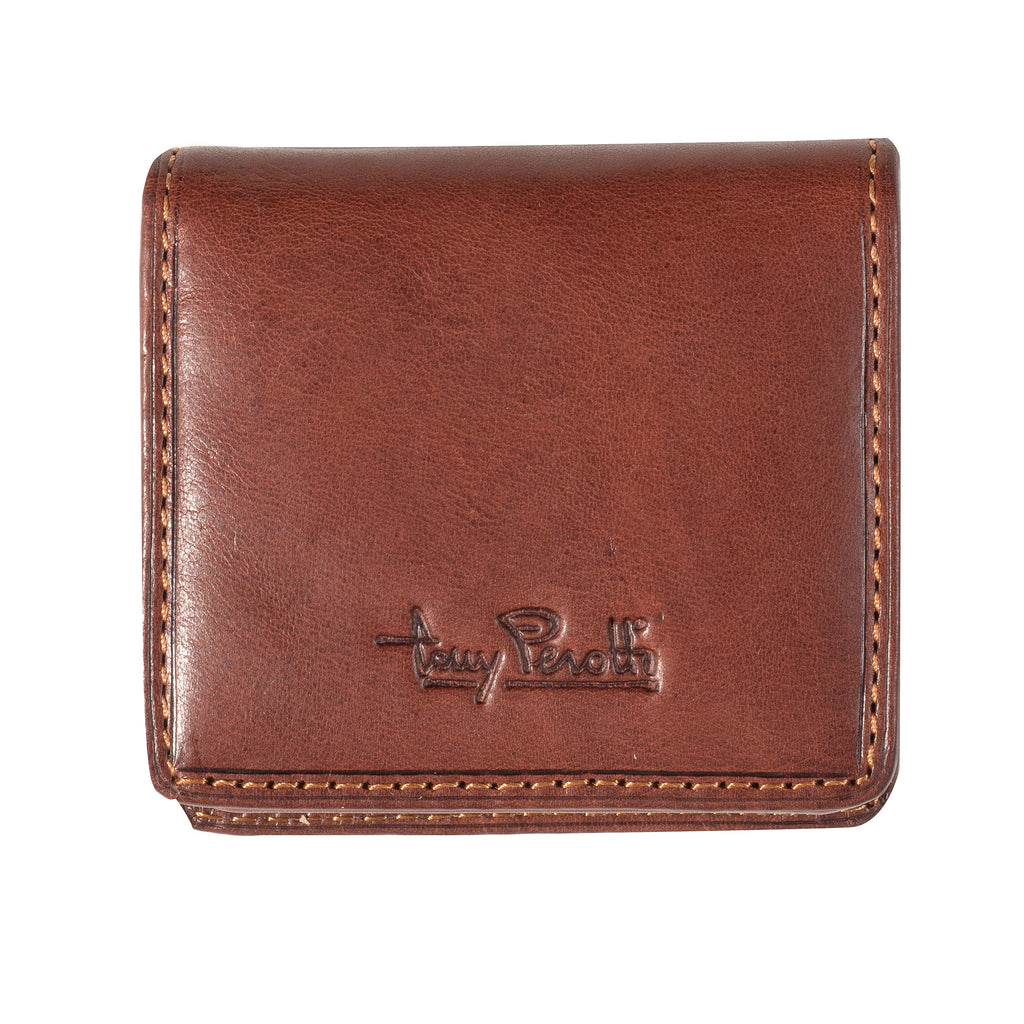 Coin purse with magnetic closure, Dark Brown