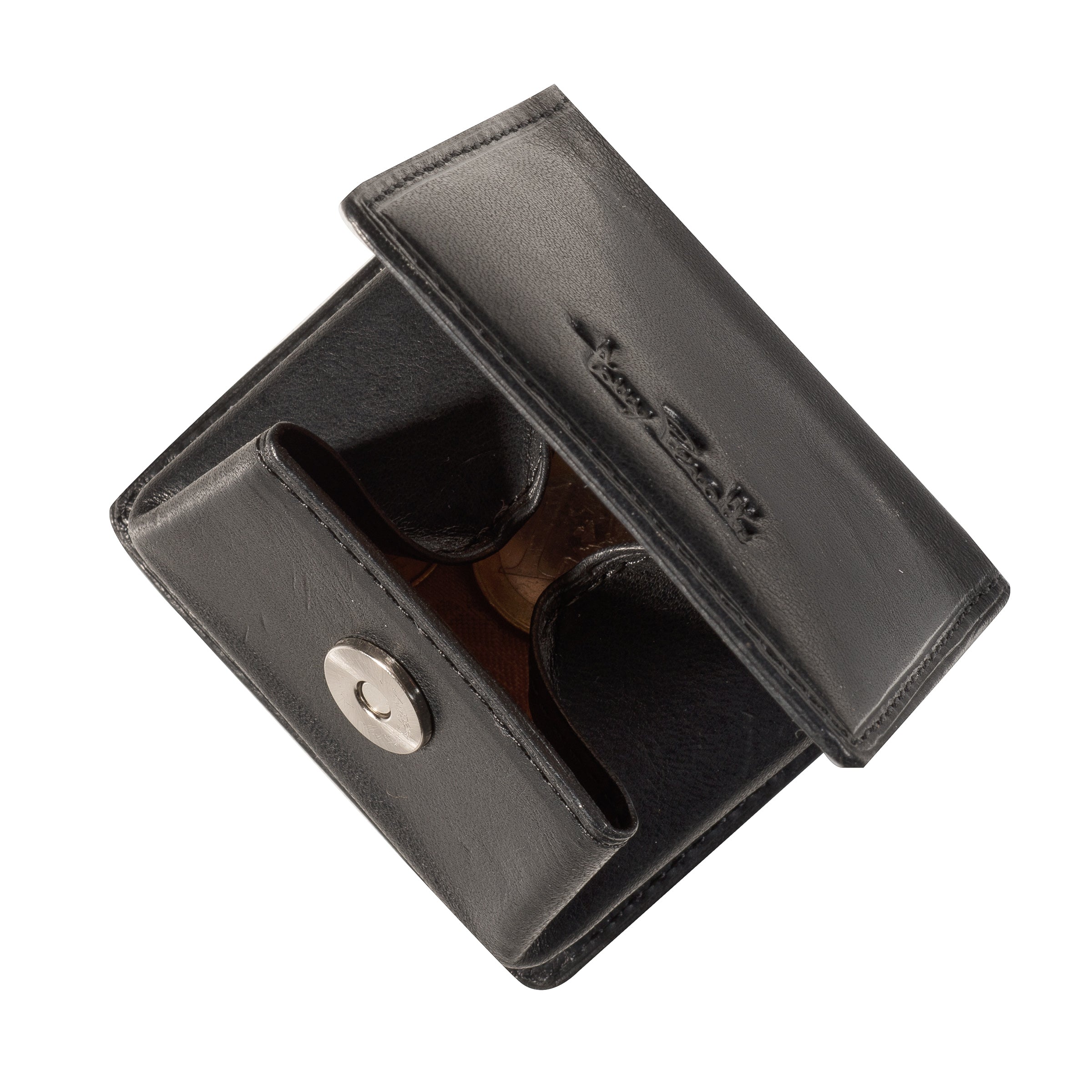 Coin purse with magnetic closure, Black