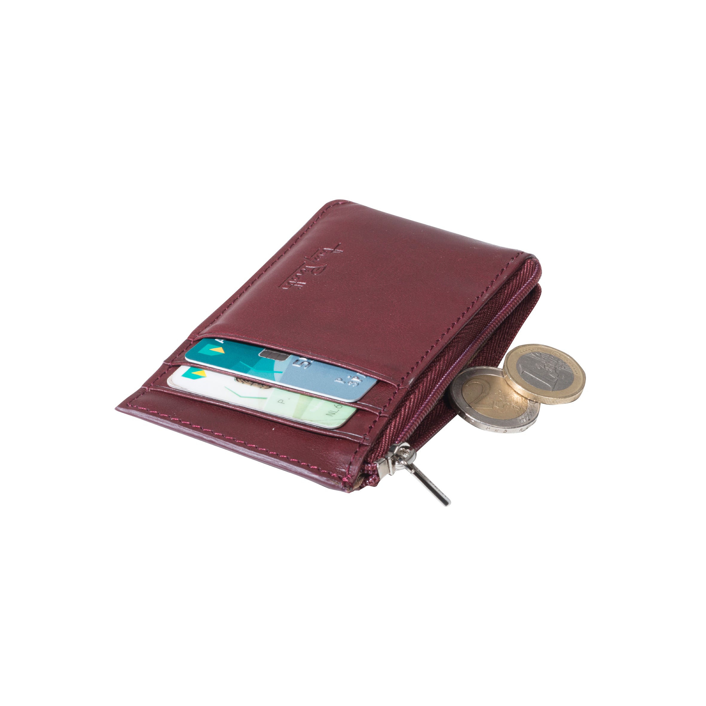 Creditcard zip wallet, Dark Brown