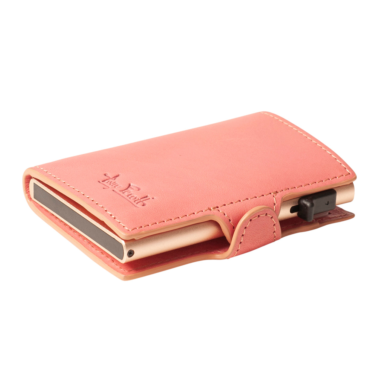 Furbo pink card holder with pop-up aluminium case