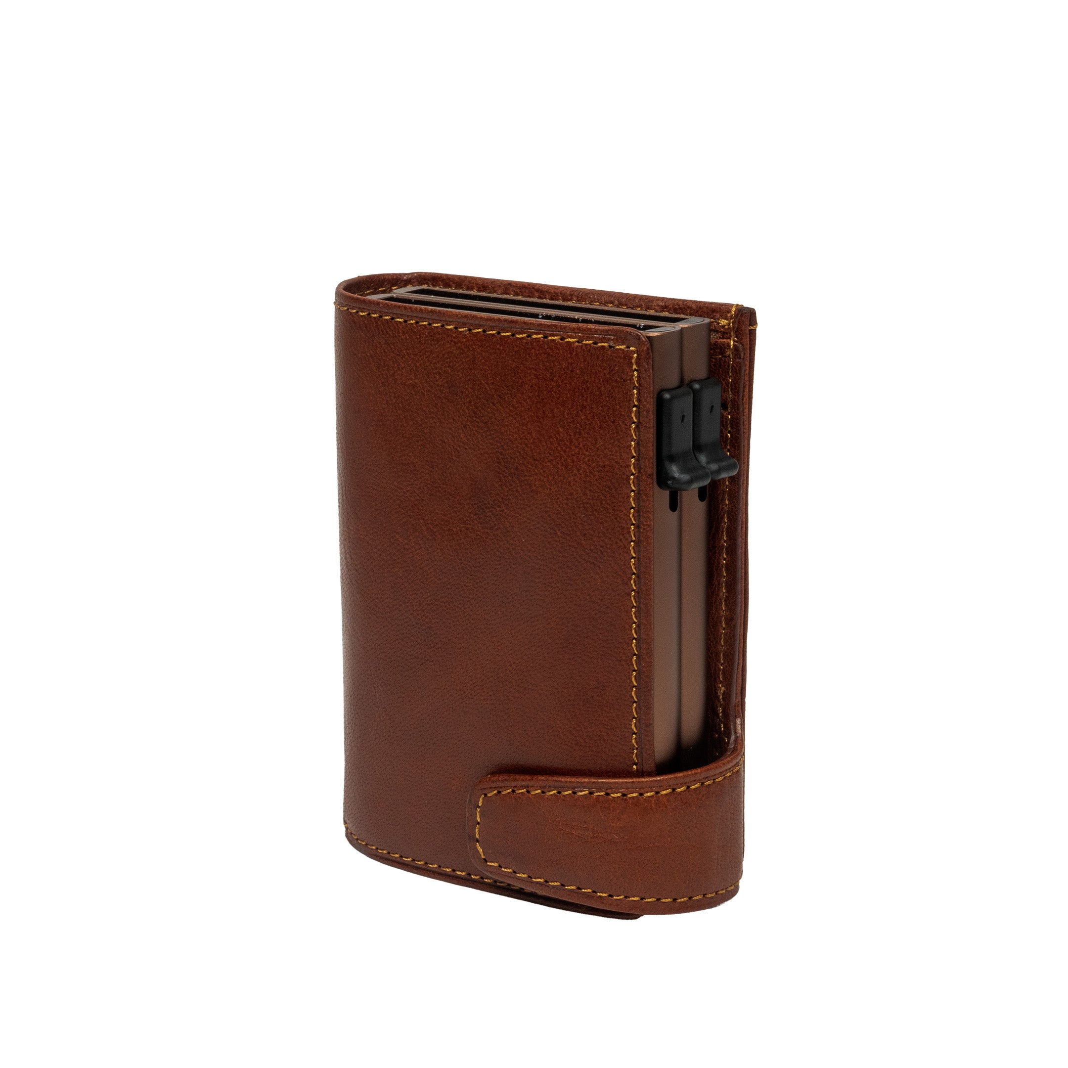 Double Card holder RFID Brown