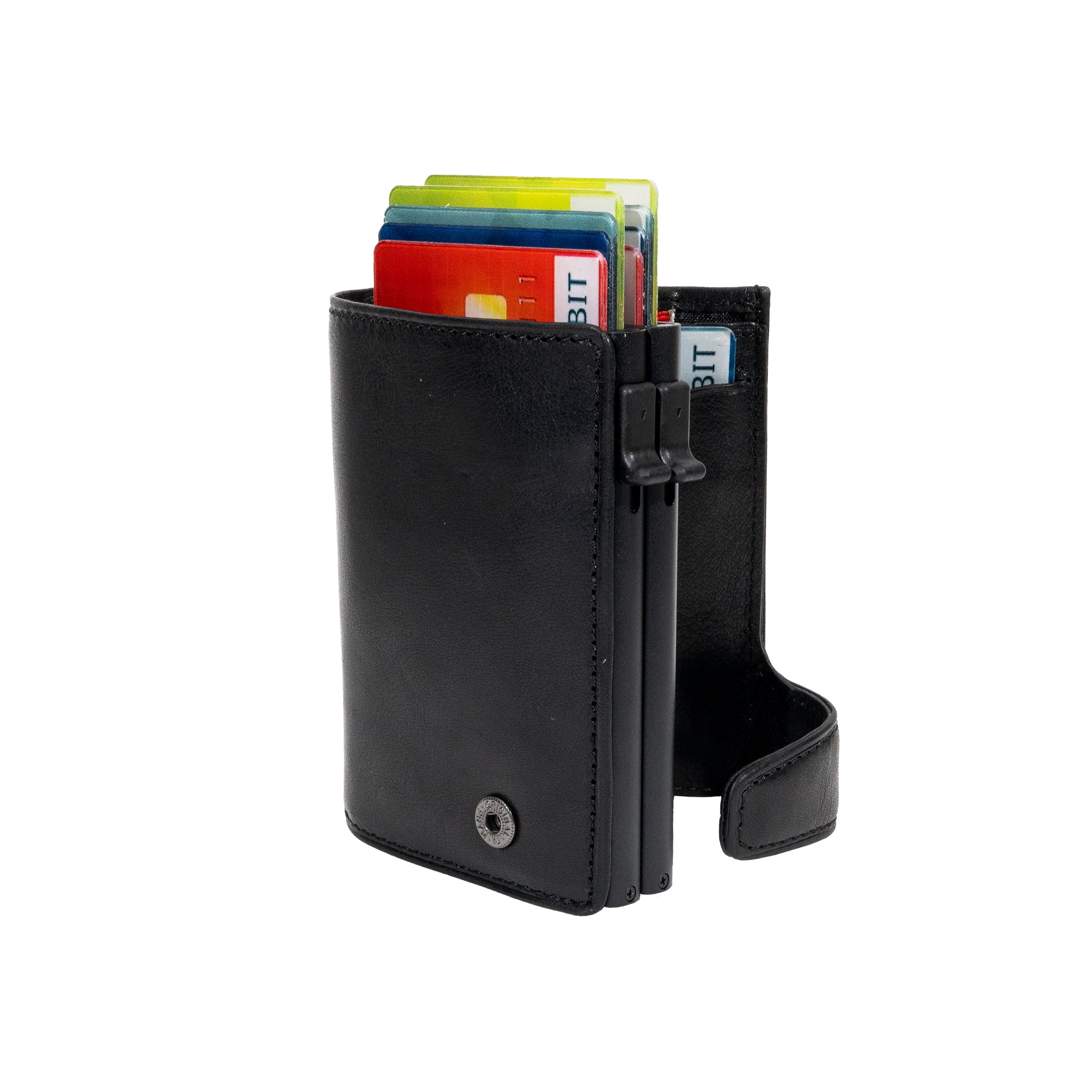 Double Card holder RFID Black