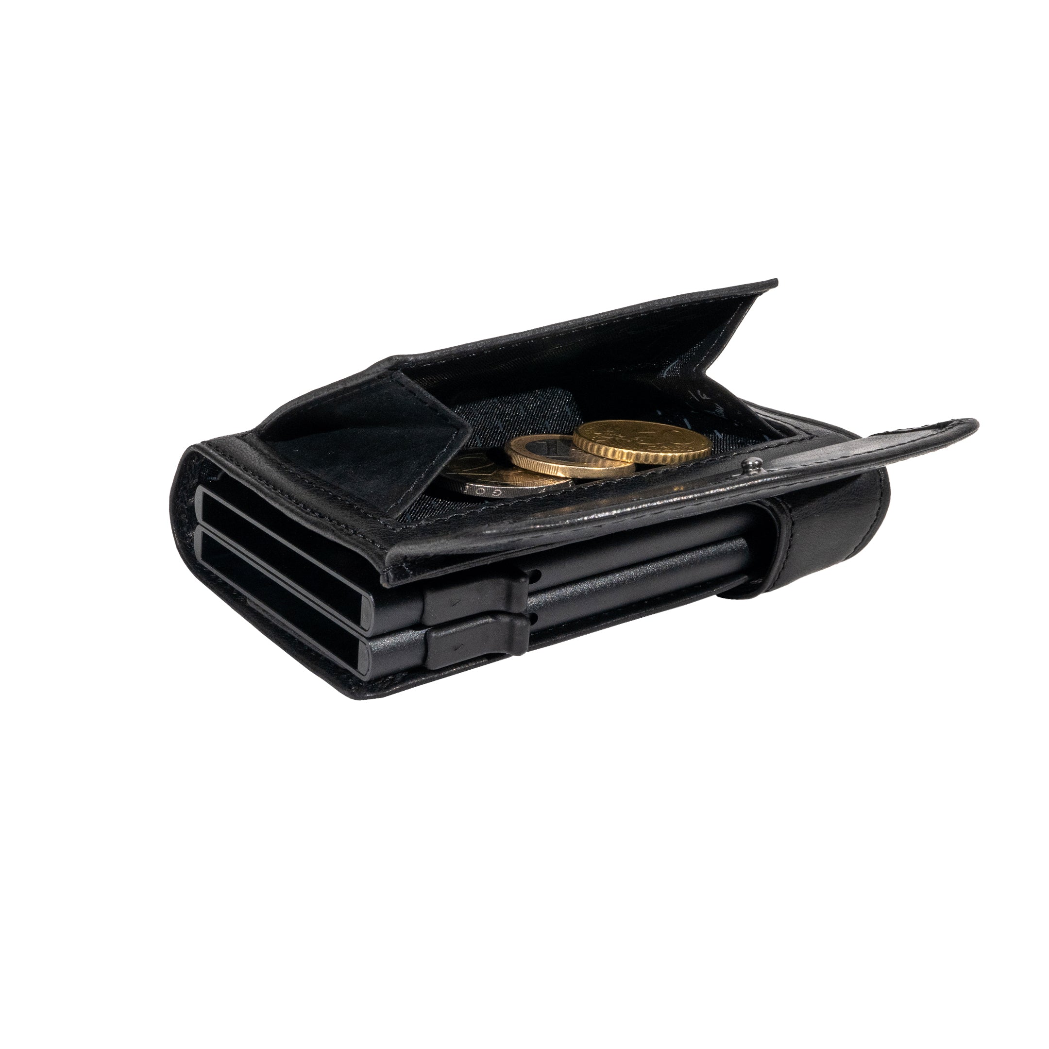 Double Card holder RFID Black
