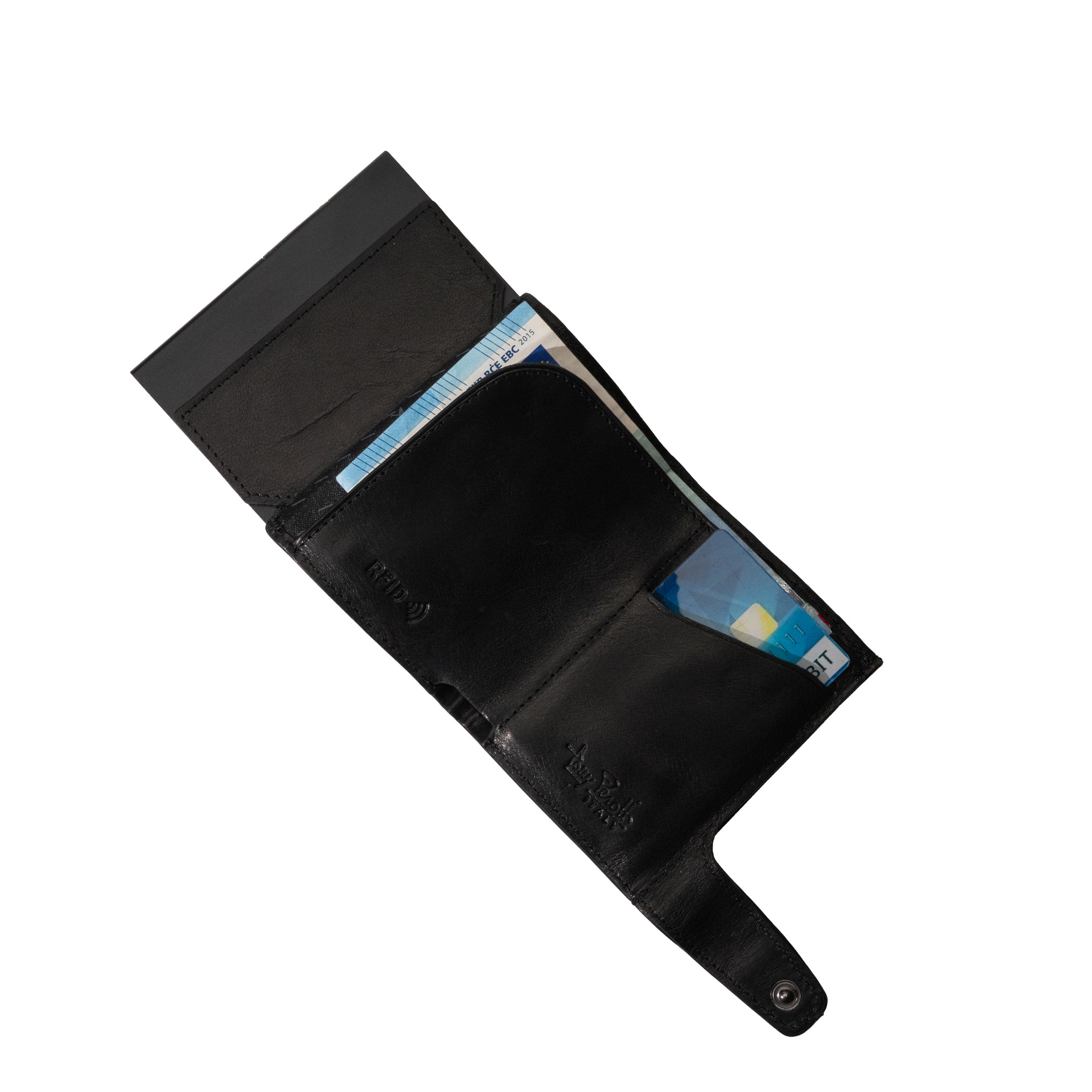 Double Card holder RFID Black