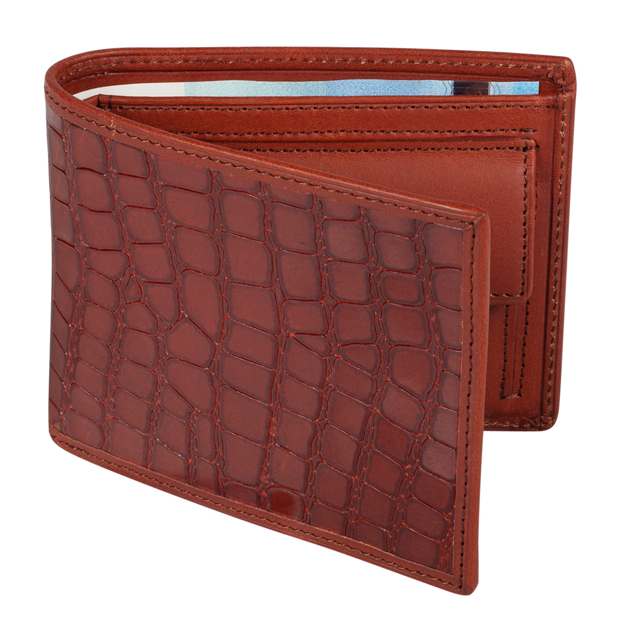 Billfold Brown Croco