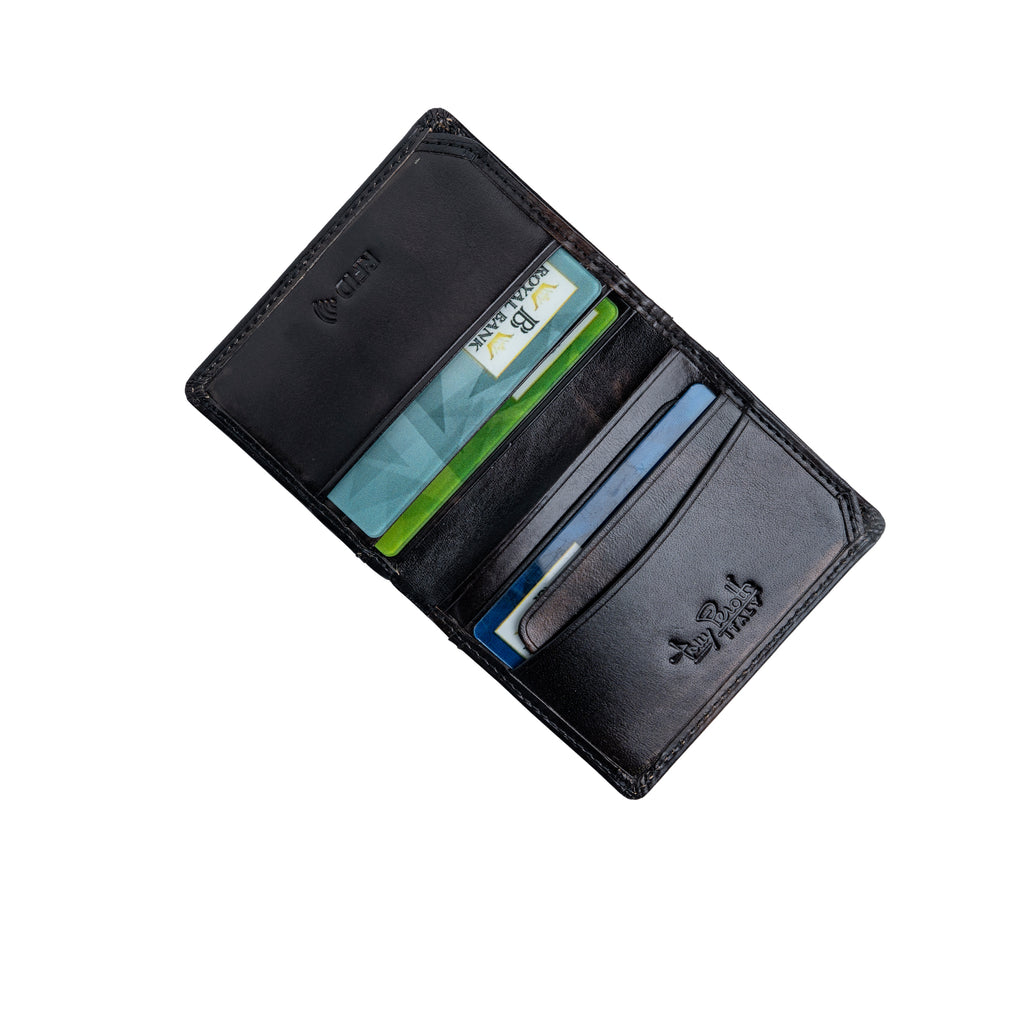 Van Gogh Black Leather Wallet
