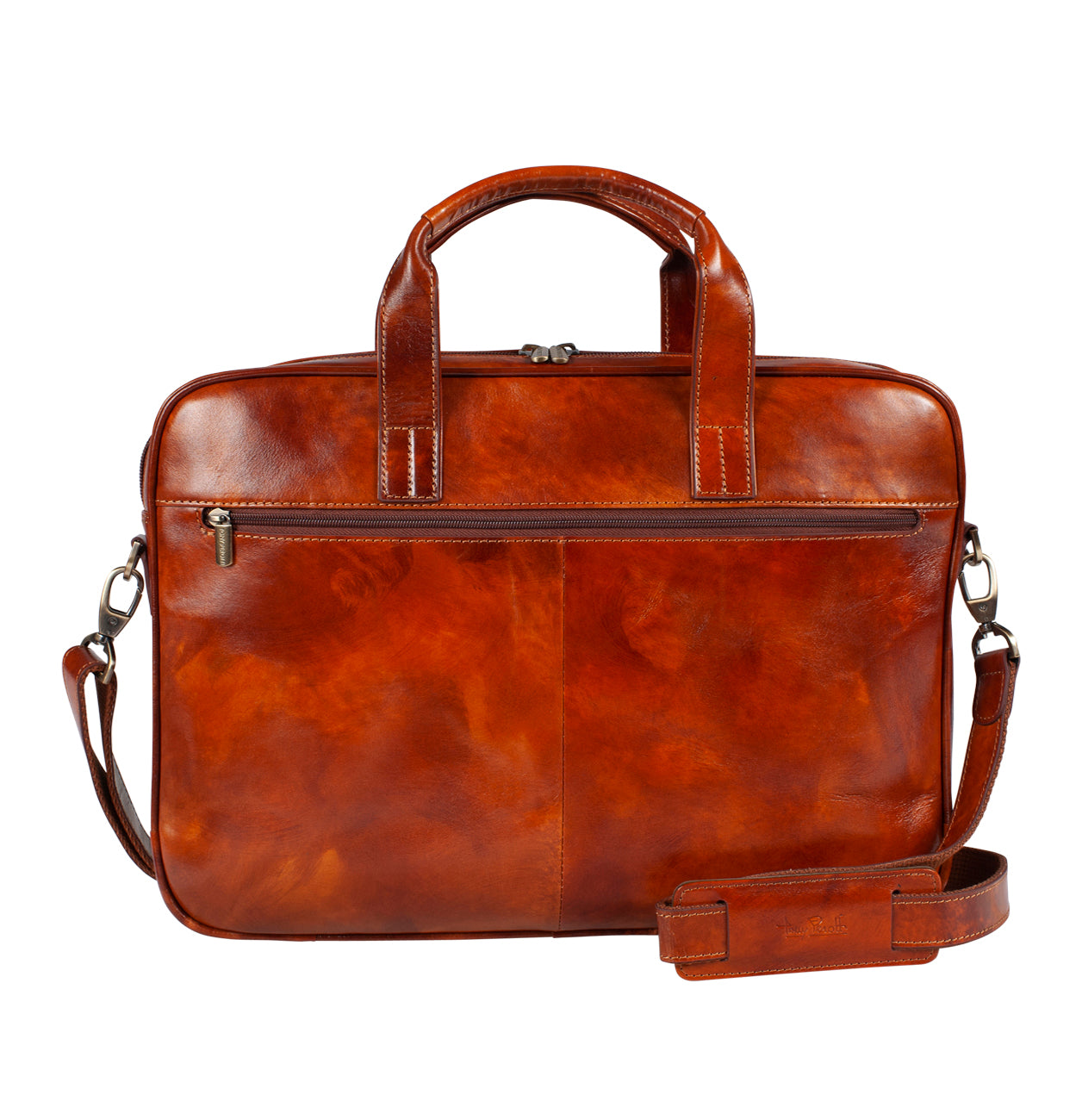 Van Gogh 1 compartment Laptop bag Cognac