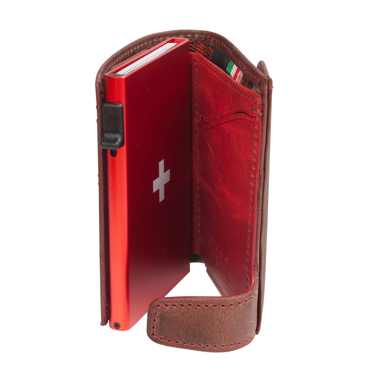 COIN Dark Brown & Red Swiss Edition