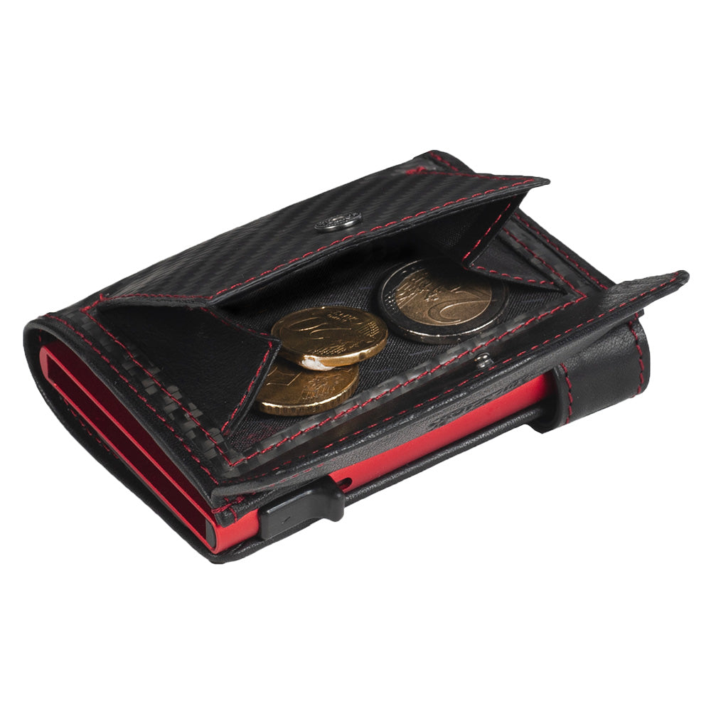 COIN Carbon Black & Red