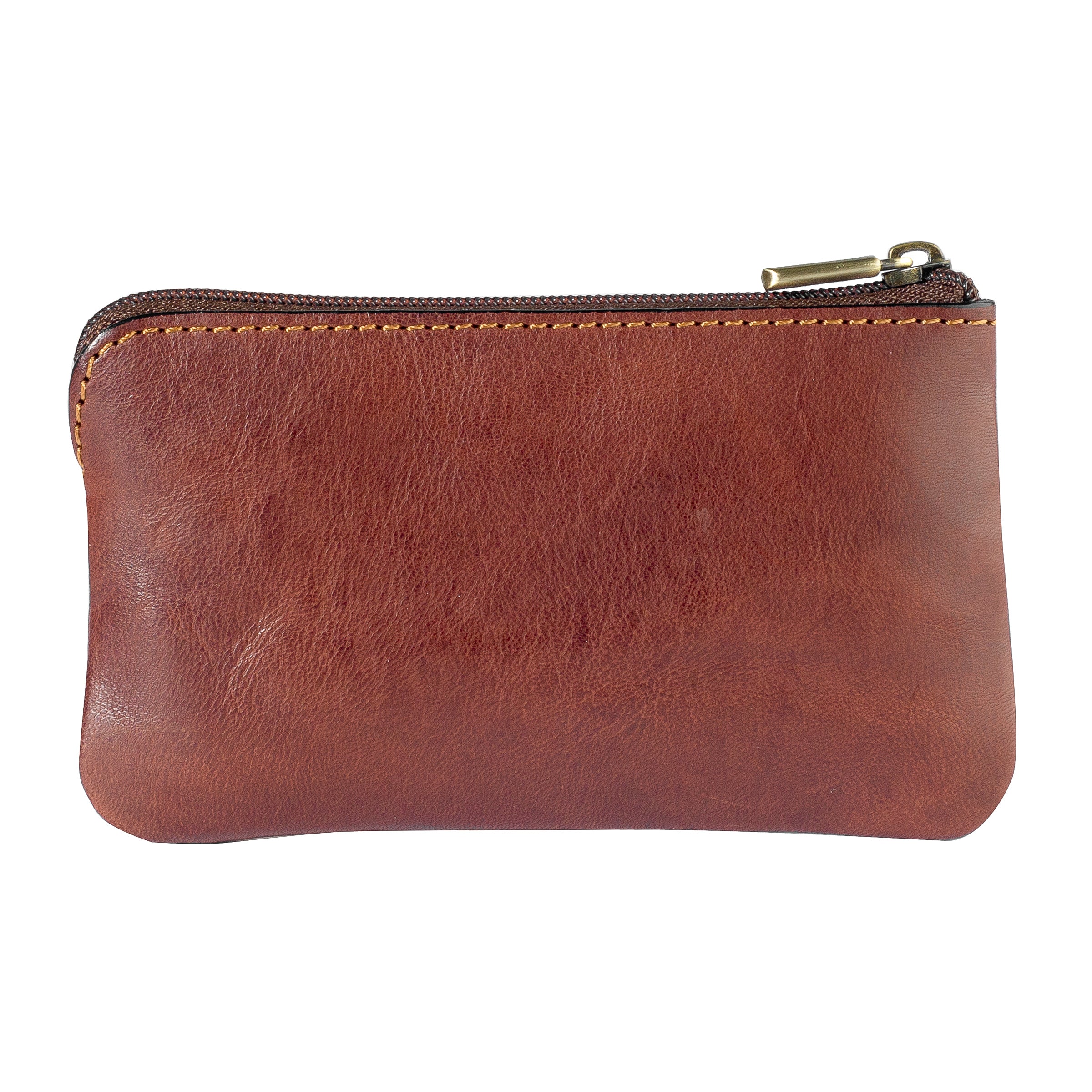 Key pouch with zipper and coin pocket
