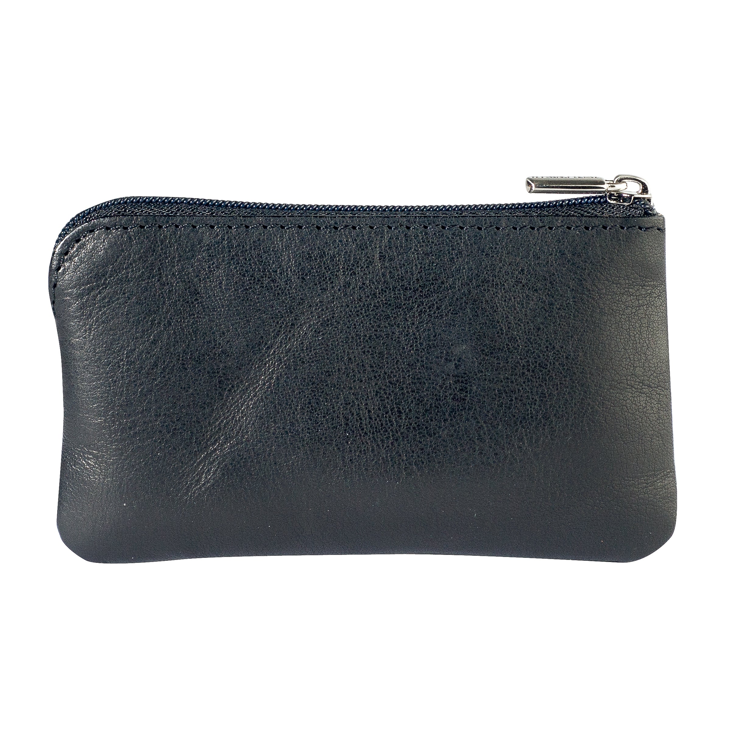 Key pouch with zipper and coin pocket