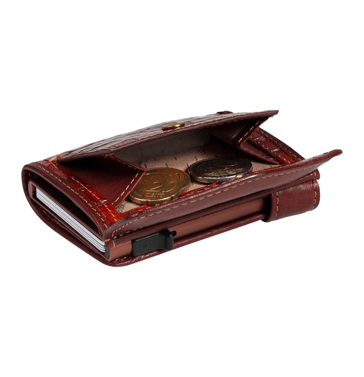 COIN Croco Dark Brown