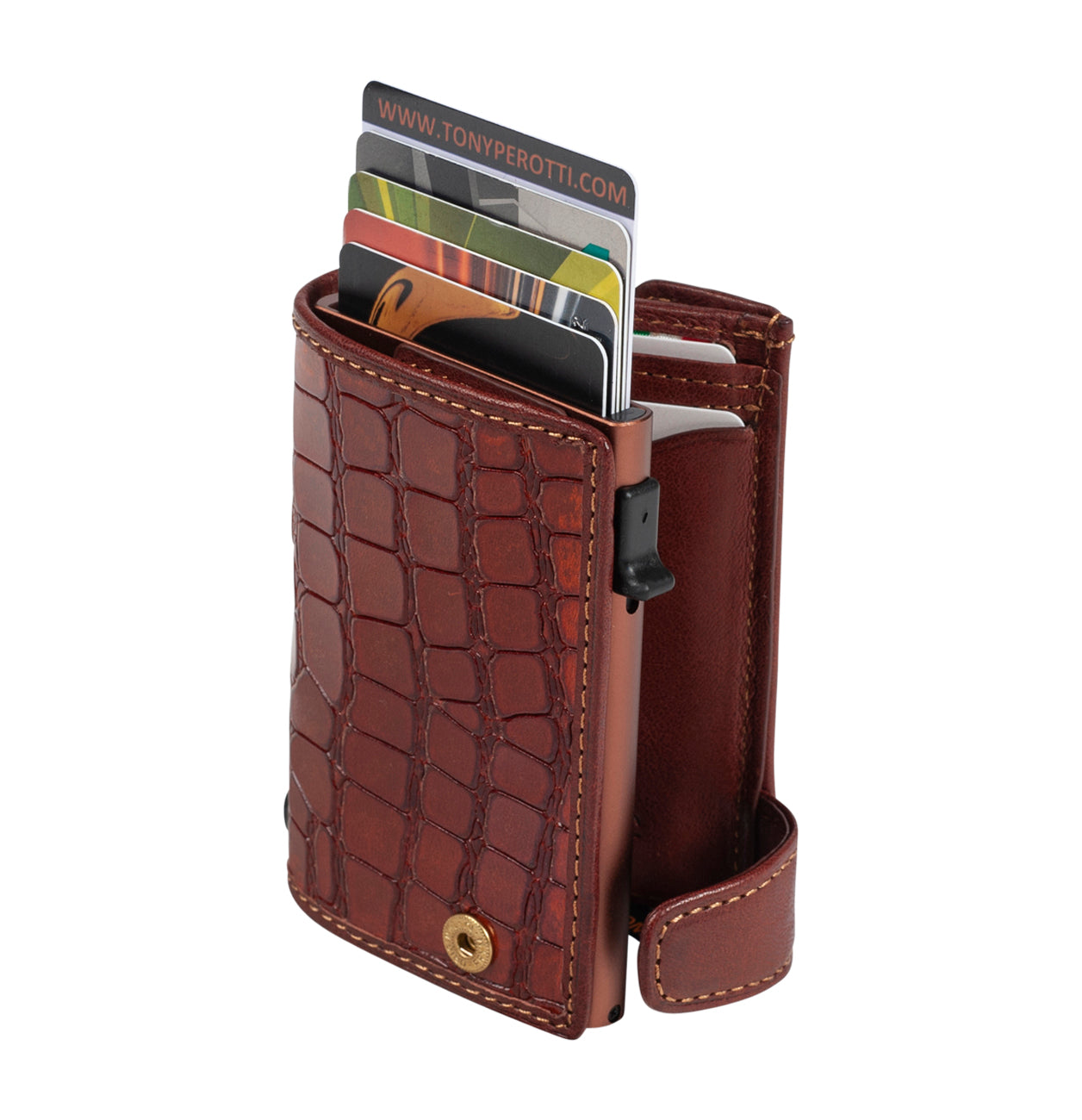 COIN Croco Dark Brown